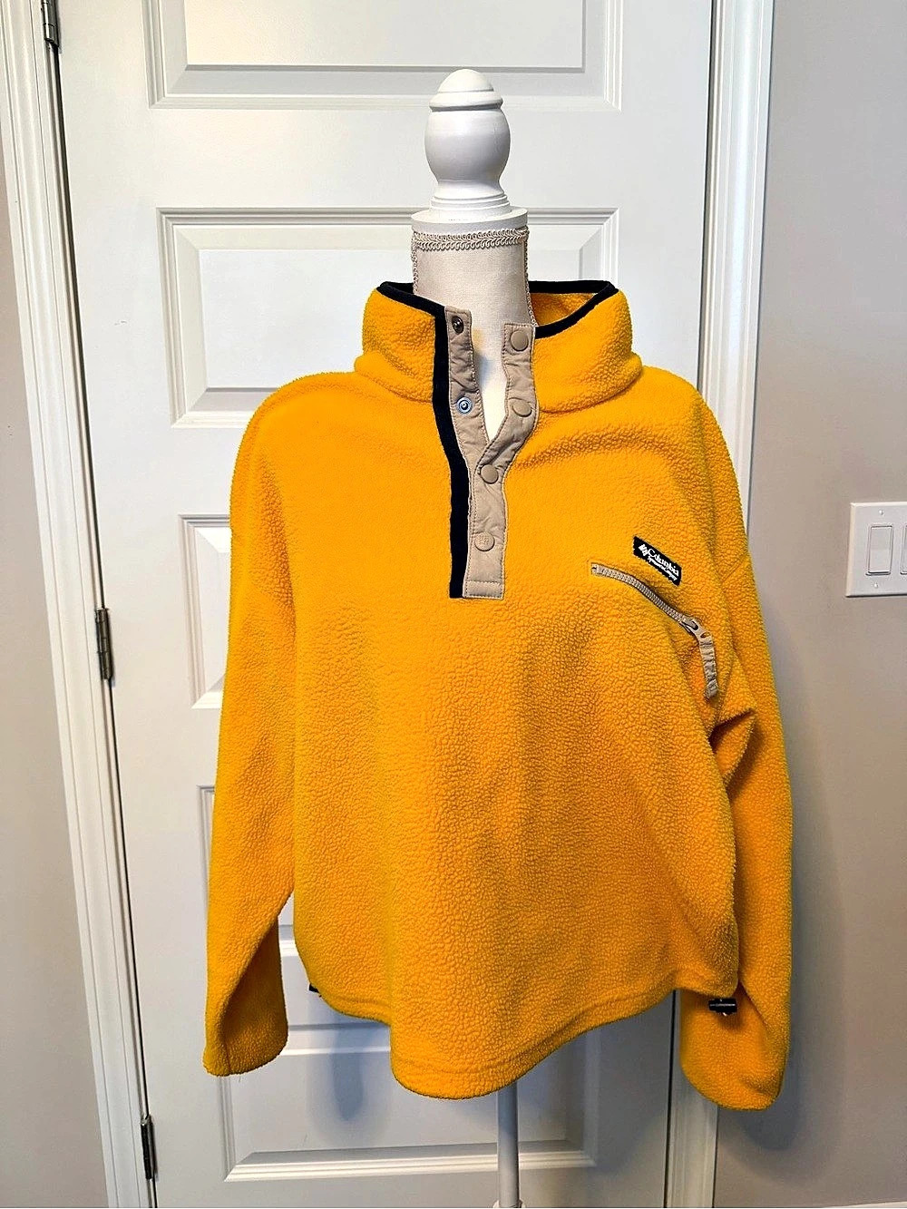 Columbia Lodge Sherpa 1/2 Snap Pullover Yellow XL/TG